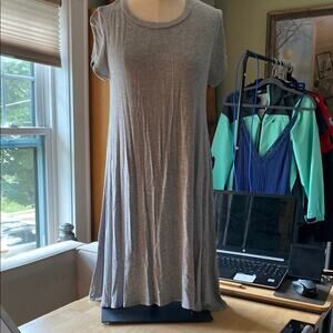 Gray Women's Casual Knit Dress